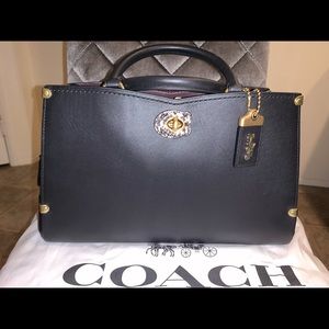 1941 Coach Mason Carryall With Snakeskin Detail